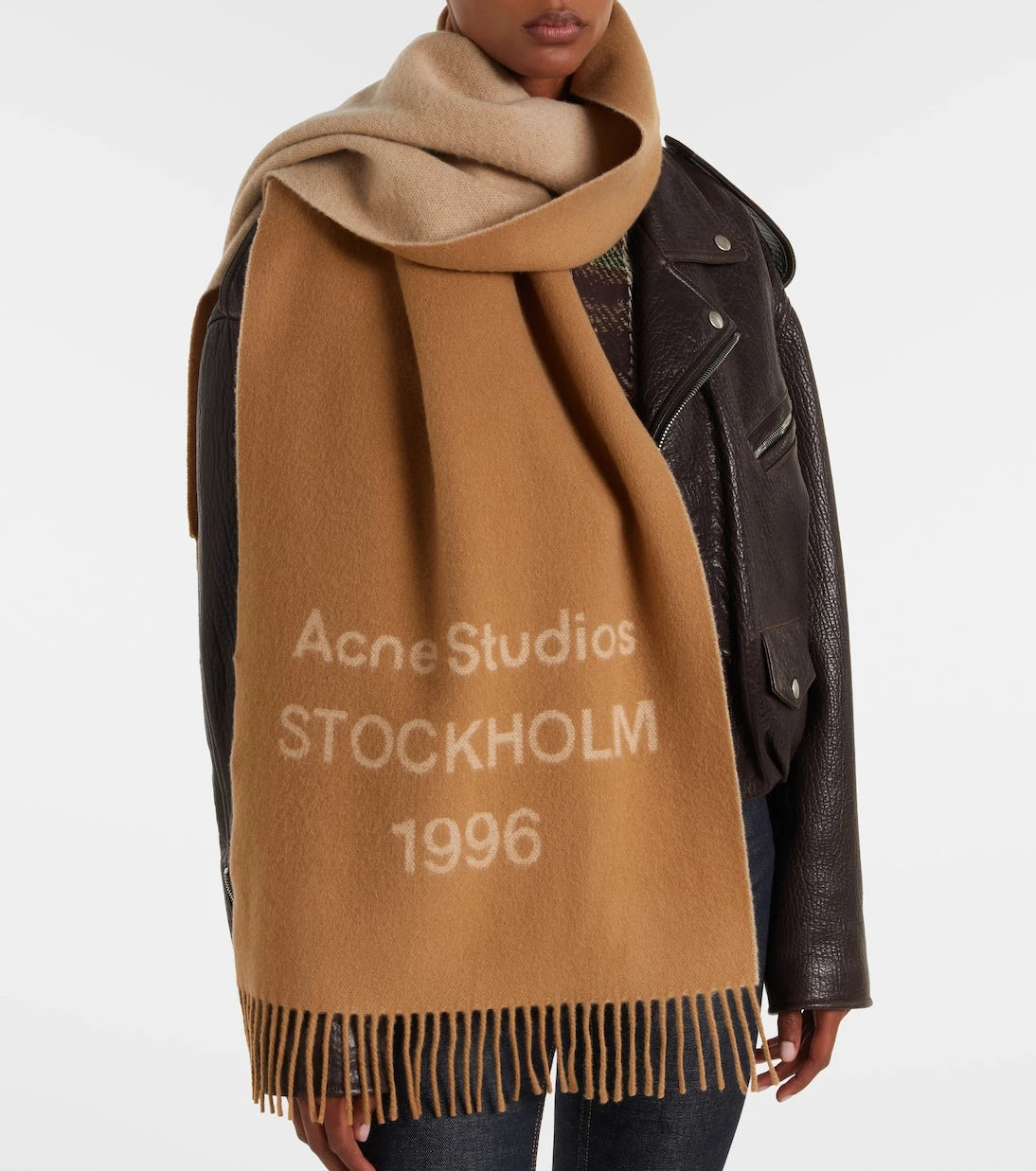 Acne Studios - Venus 1996 jacquard wool scarf