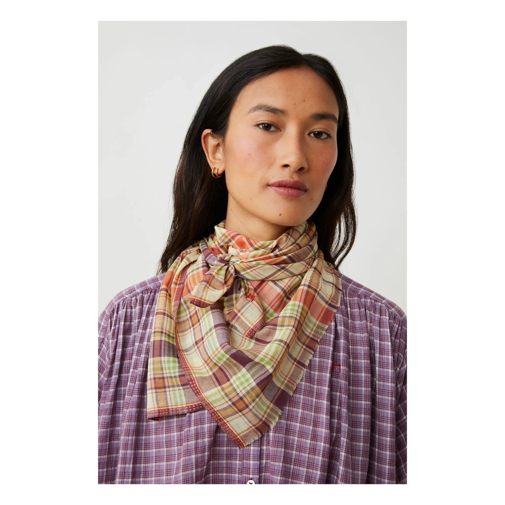 Moismont - Secret Scarf N°817 Cotton | Purple