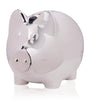 English Trousseau Kids Silver Plated Piggy Bank (Blue)