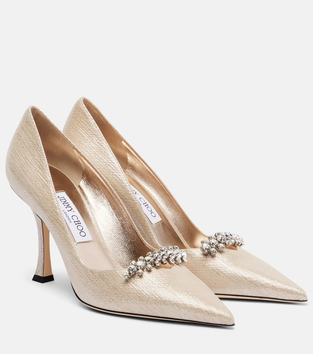 Jimmy Choo - Belinda 90 metallic leather pumps