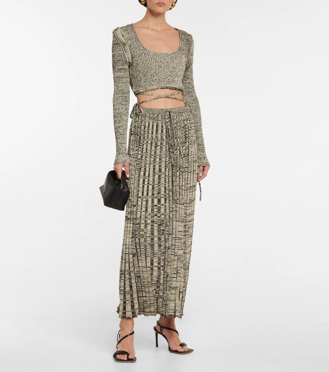 Christopher Esber - Space-dyed convertible crop top