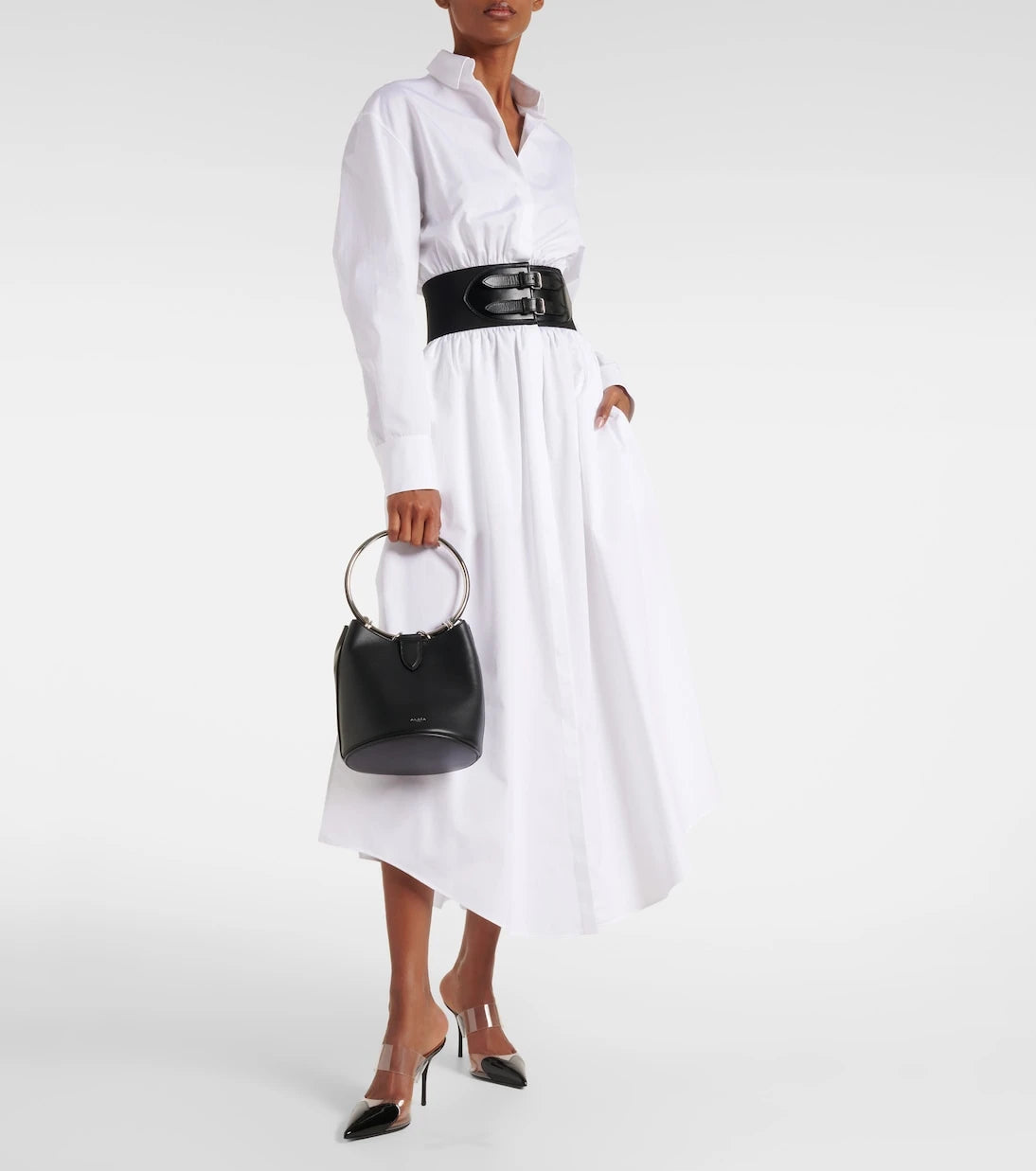Alaïa - Ring Medium leather bucket bag
