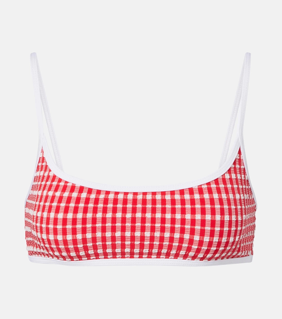 Jade Swim - Muse Scoop gingham bikini top