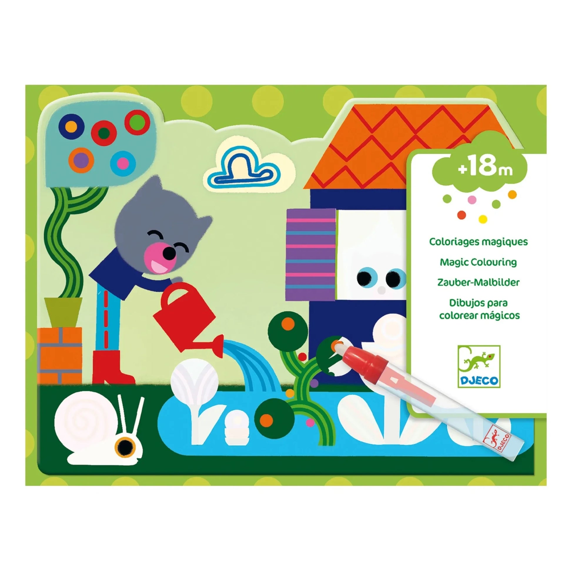 Djeco - In The Garden Magic Colouring Kit