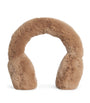 Beige Rex Rabbit Fur Earmuffs
