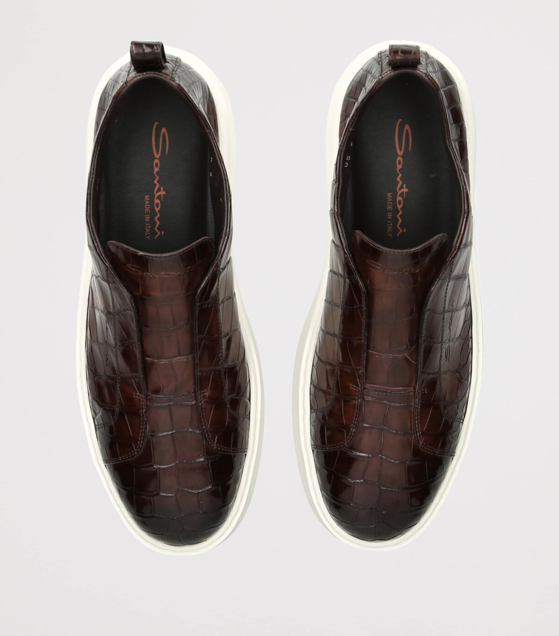 Crocodile Leather Clean Icon Sneakers