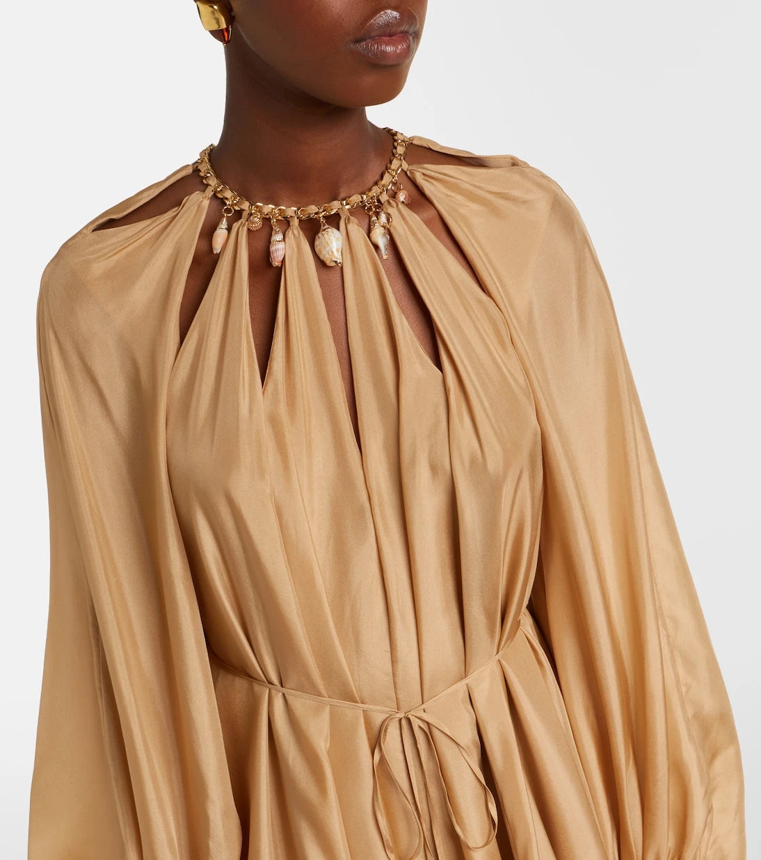 Zimmermann - Mahon embellished silk maxi dress