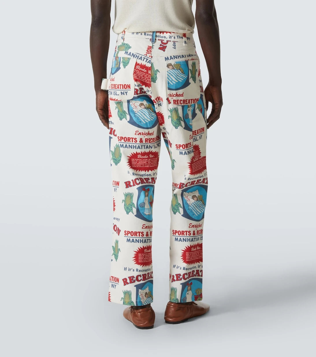 Bode - Enrichment Knolly Brook cotton straight pants