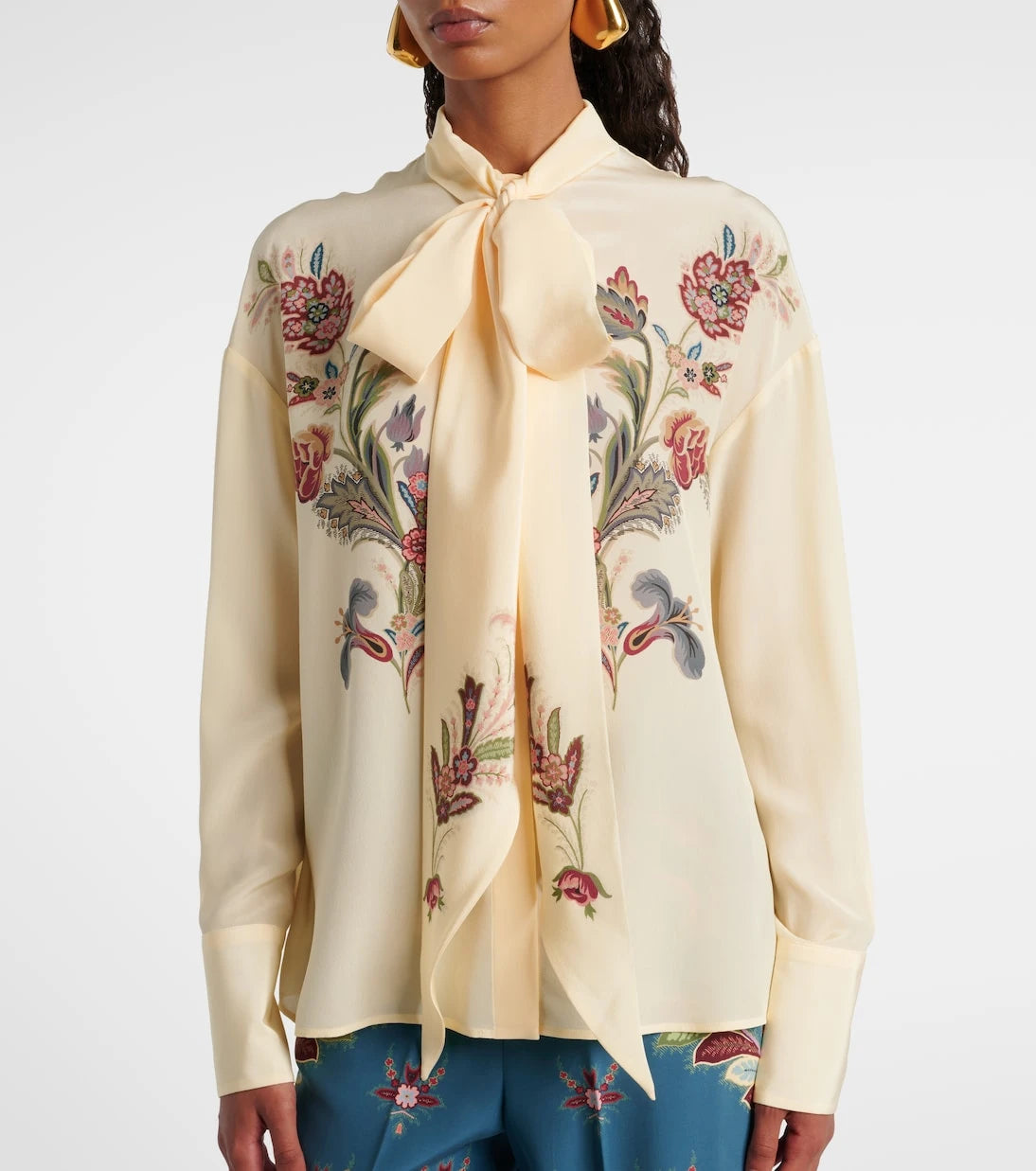 Etro - Floral silk blouse