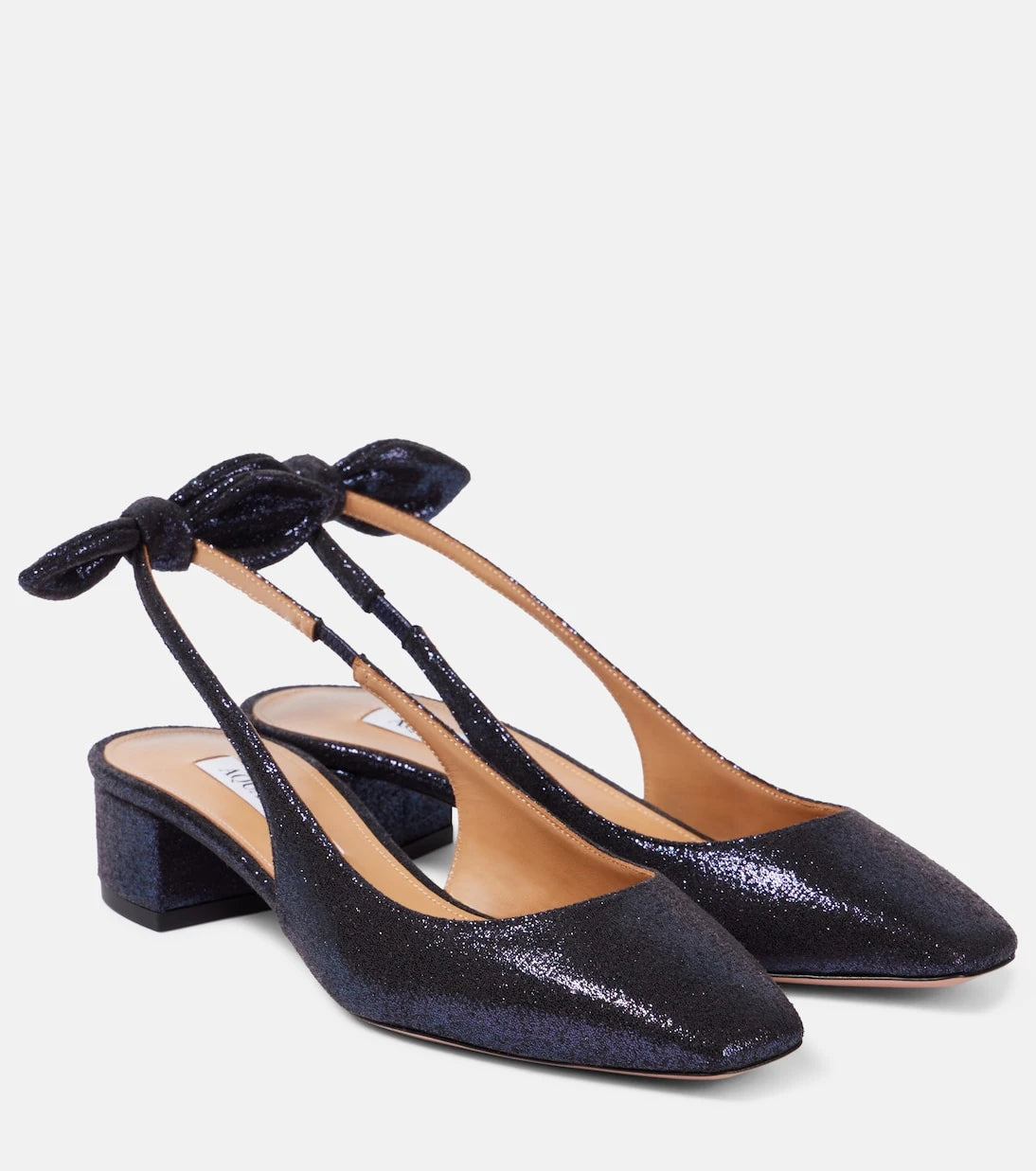 Aquazzura - حذاء "فيري بو" 35 بكعب وحزام خلفي