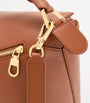 LOEWE Brown Small Leather Featherlight Puzzle Top-Handle Bag