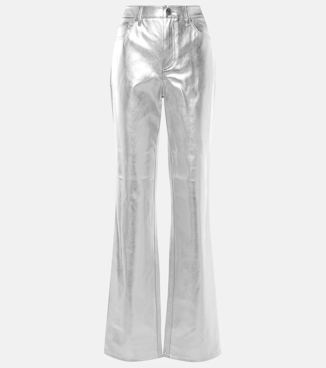 Staud - Chisel faux leather straight-leg pants