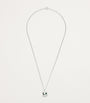 Sterling Silver and Emerald Necklace