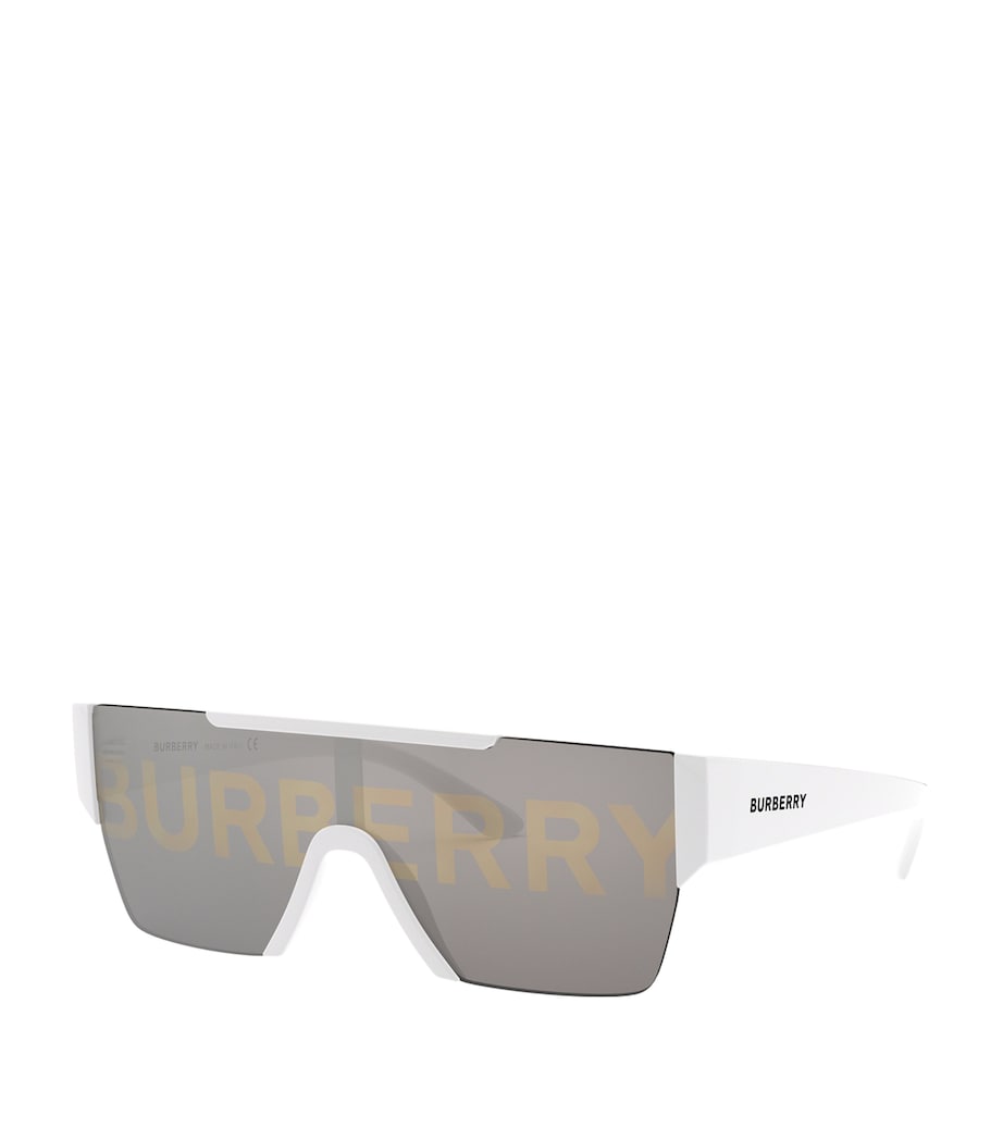 Rectangular Logo Sunglasses