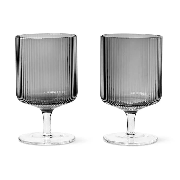 ferm LIVING Ripple Şarap Kadehi Seti 270 ml (2 Adet)