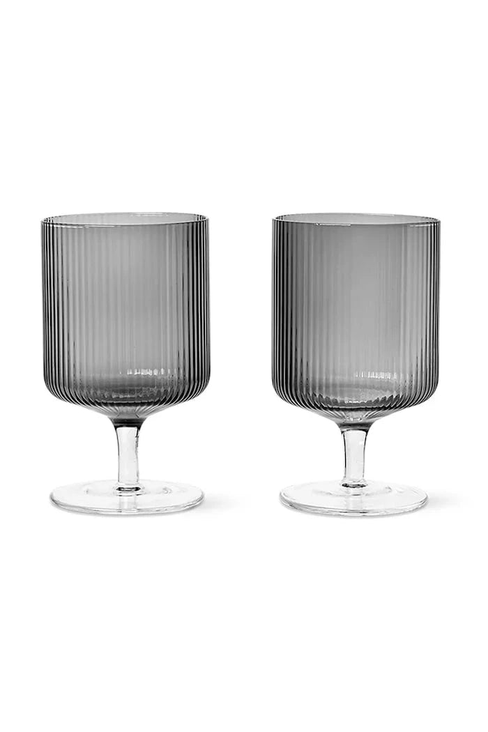ferm LIVING Ripple Şarap Kadehi Seti 270 ml (2 Adet)