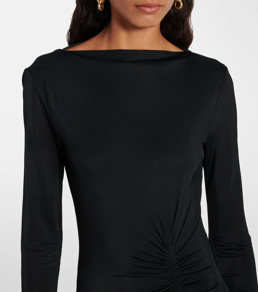 Acne Studios - Gathered asymmetric maxi dress