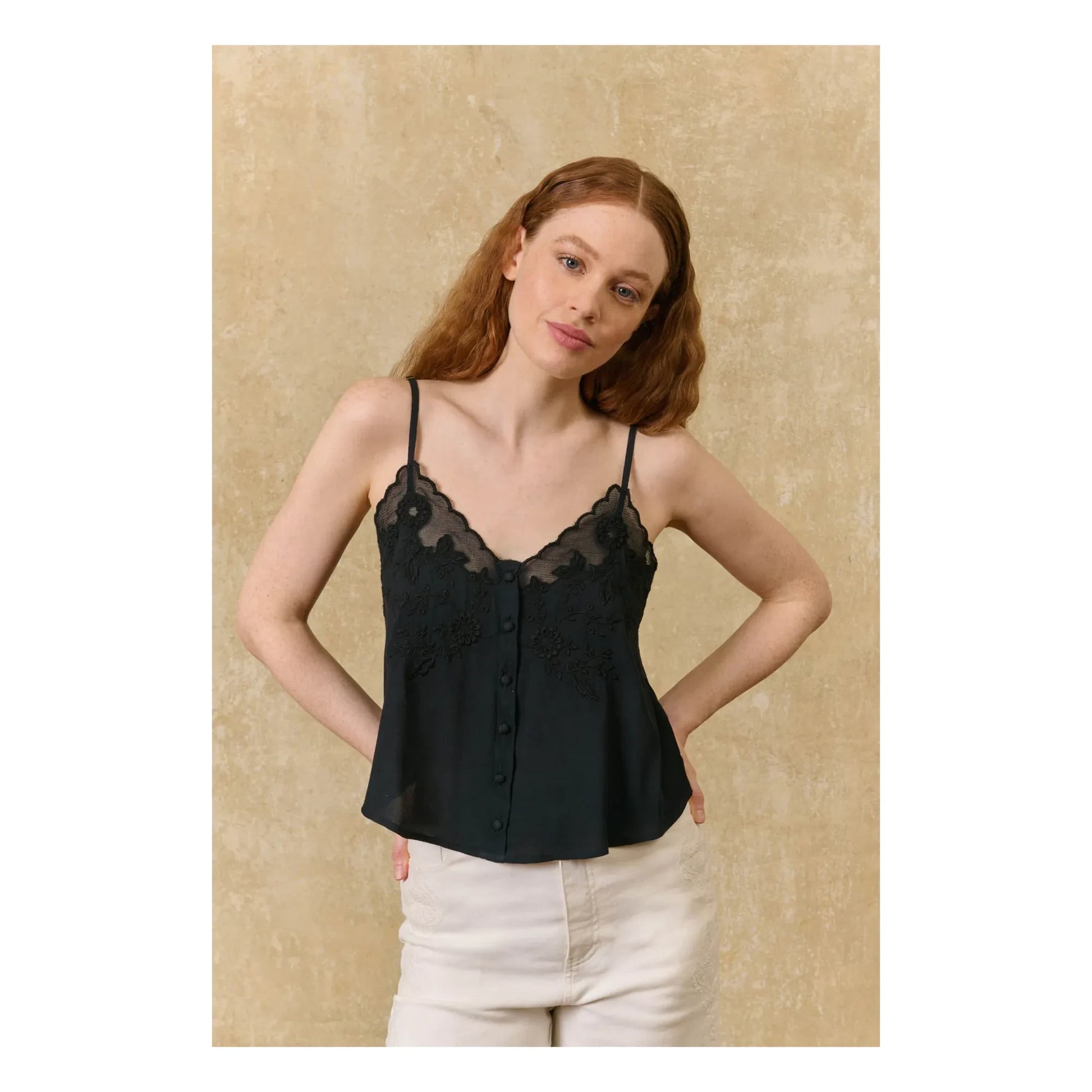 Louise Misha - Suena tank top | Black