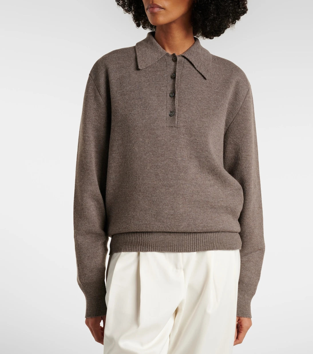 Róhe - Wool and cashmere polo sweater