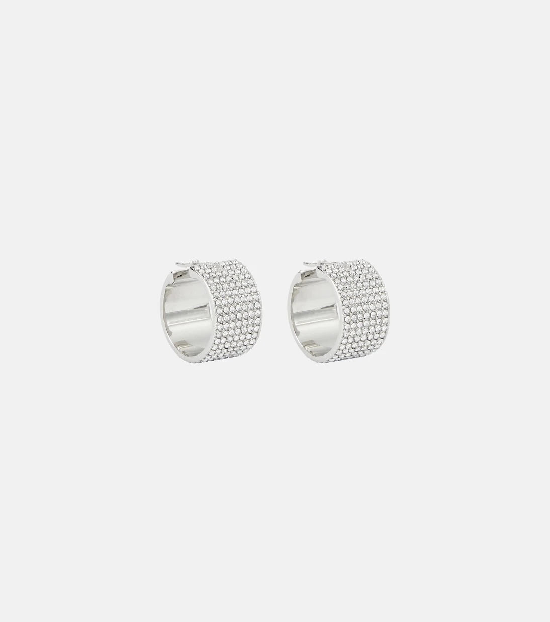 Amina Muaddi - Rih Small embellished hoop earrings