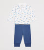 Kissy Kissy Pima Cotton Stop & Go Top and Trousers Set (3-24 Months)