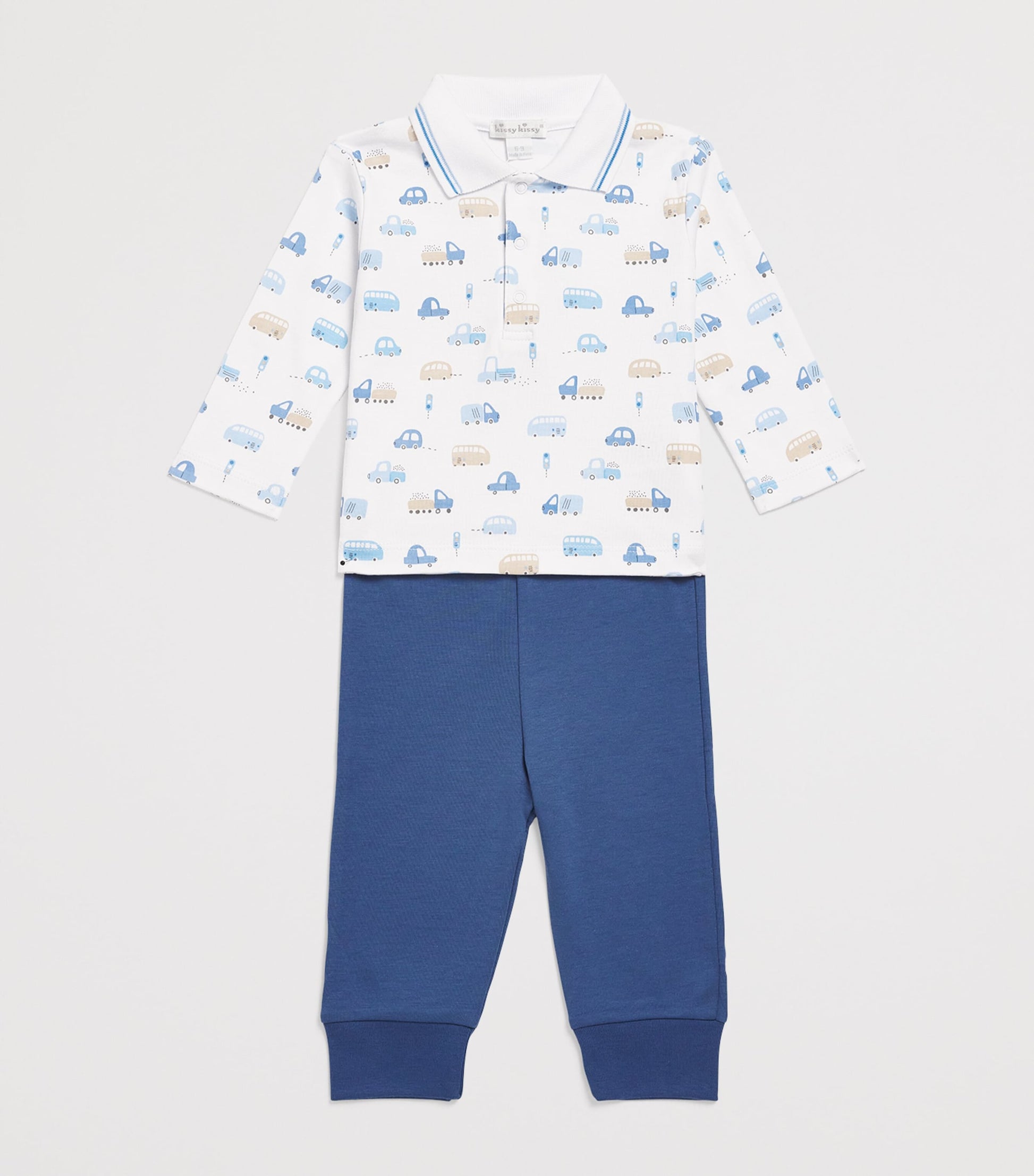 Kissy Kissy Pima Cotton Stop & Go Top and Trousers Set (3-24 Months)