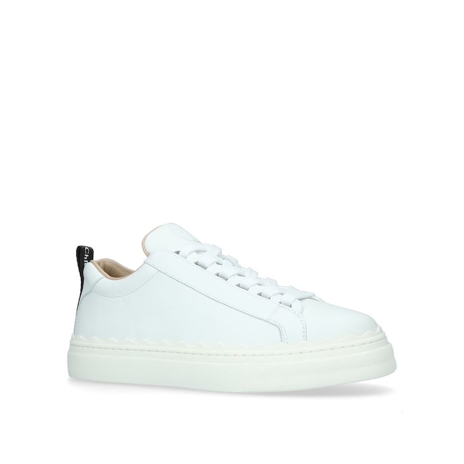 Chloé White Leather Lauren Sneakers