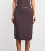 Burgundy Soft Lounge Midi Skirt