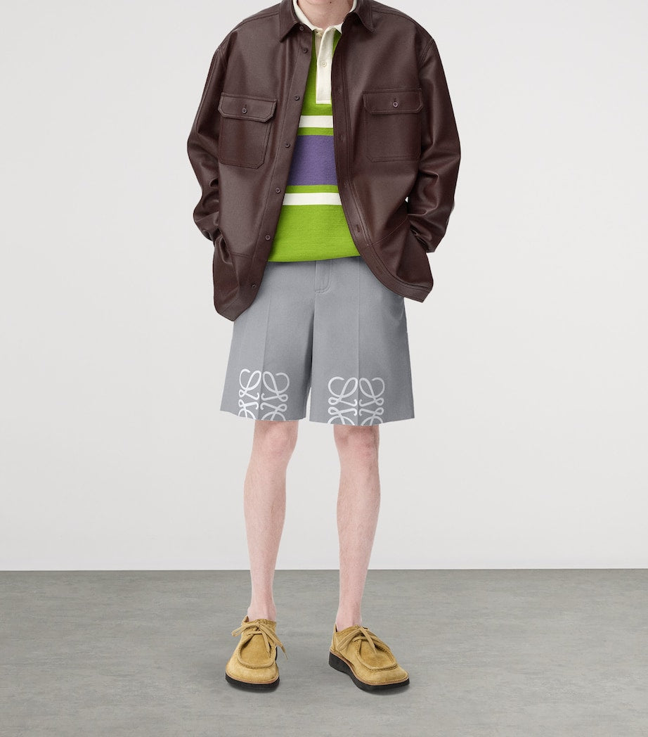 LOEWE Cotton Tailored Anagram Shorts