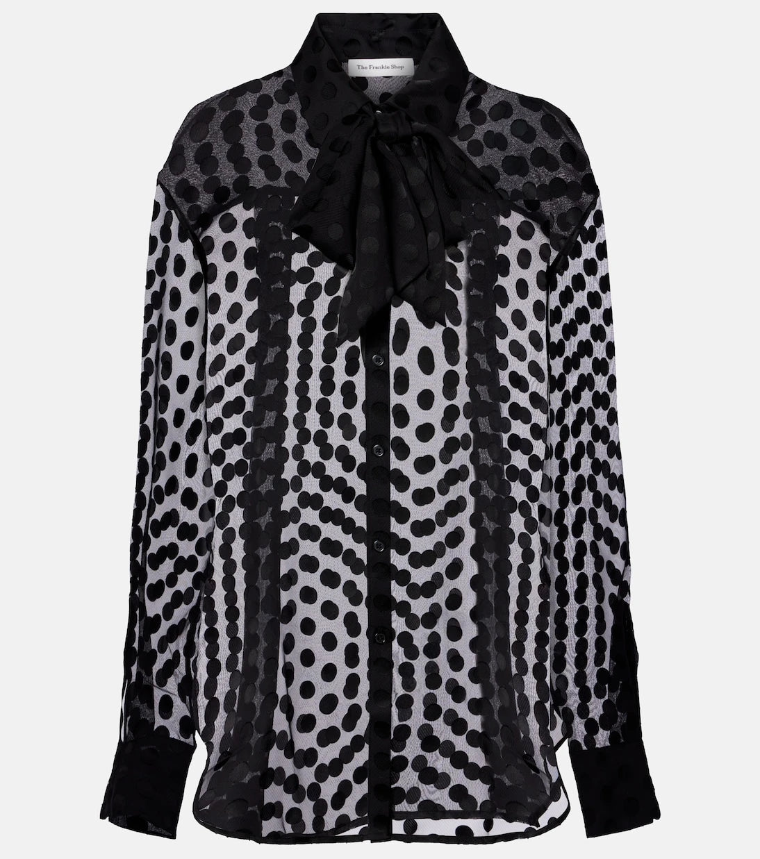 The Frankie Shop - Peri polka-dot sheer shirt