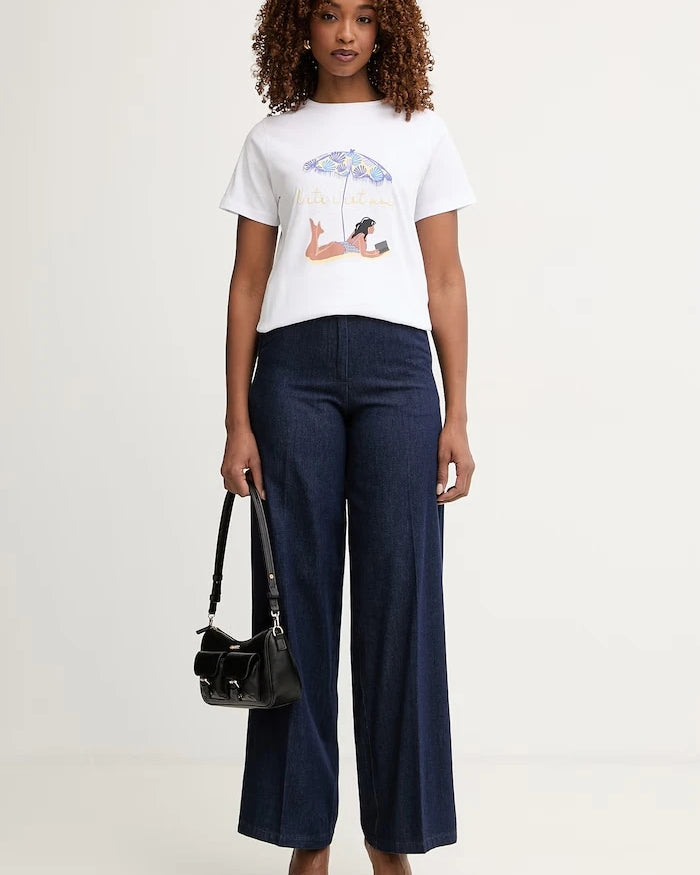 Silvian Heach wide leg kadın jean PAIFA