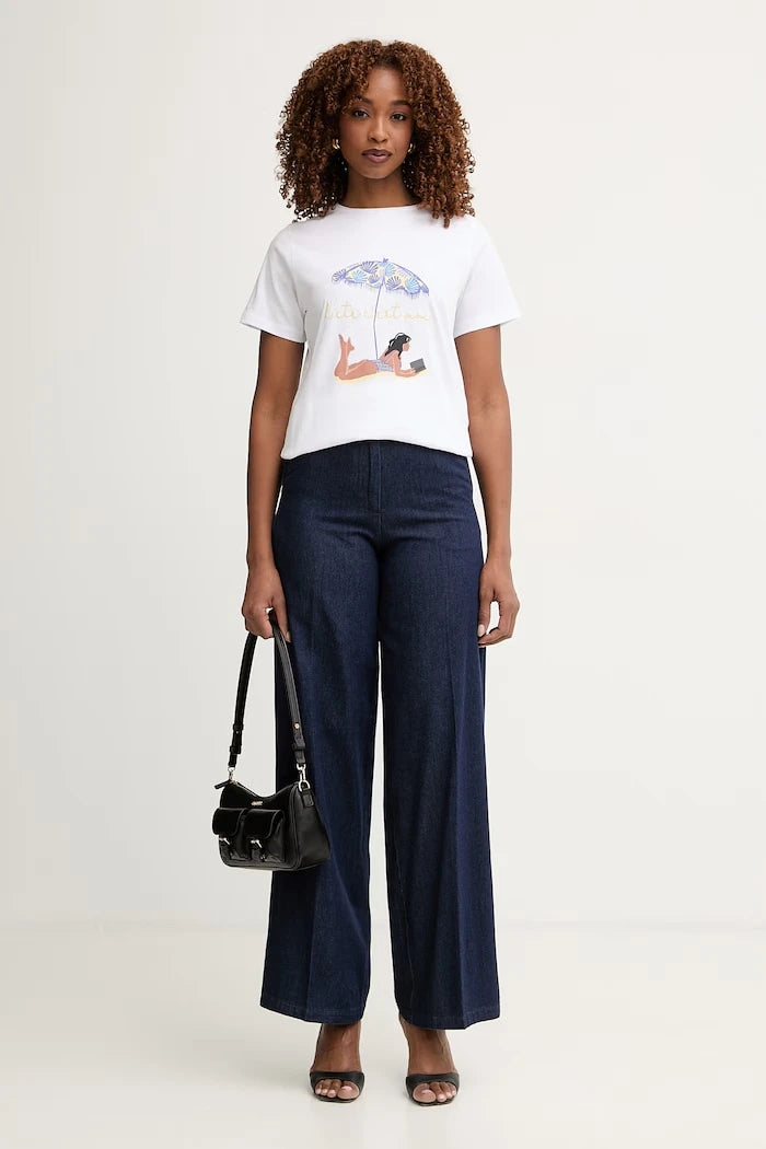 Silvian Heach wide leg kadın jean PAIFA