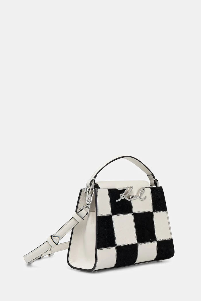 Karl Lagerfeld чанта crossbody дамска от кожа K/SIGNATURE