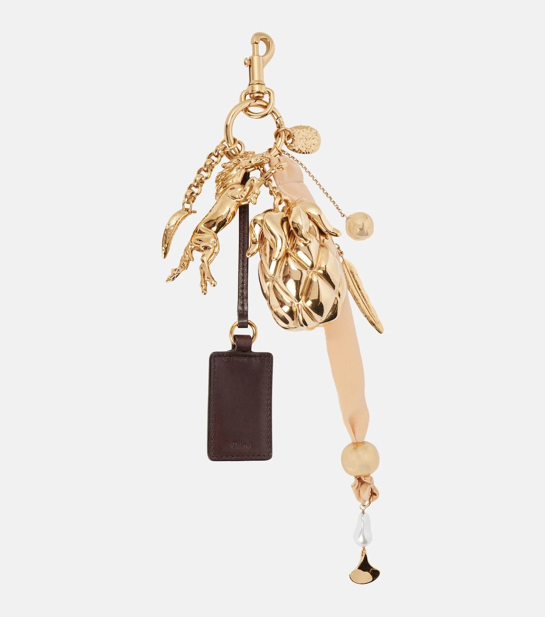 Chloé - Giga Pineapple leather bag charm
