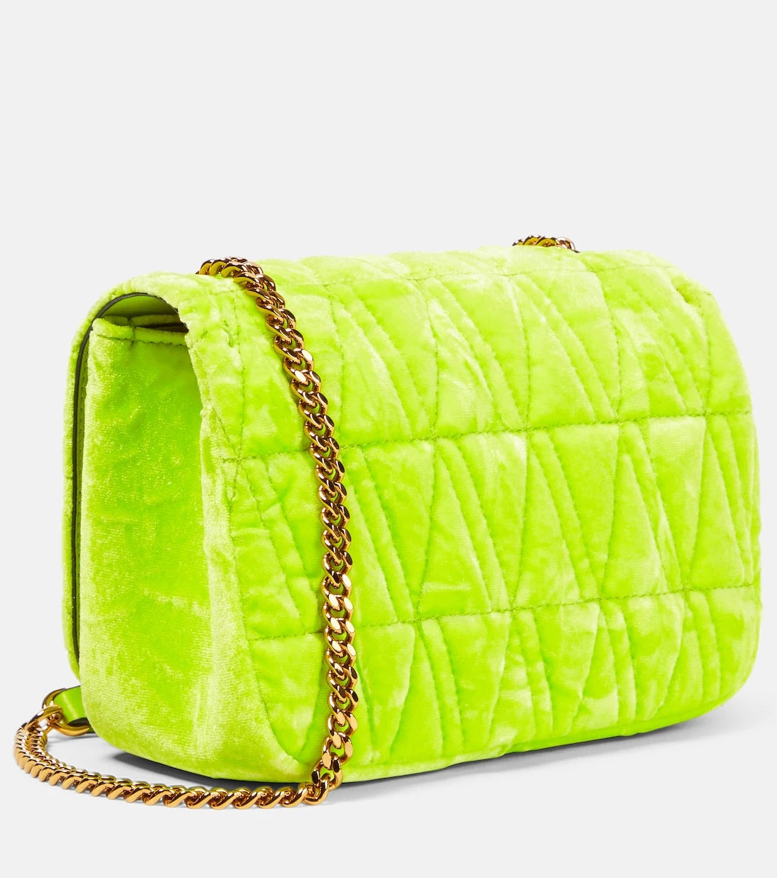 Versace - Virtus Small velvet shoulder bag