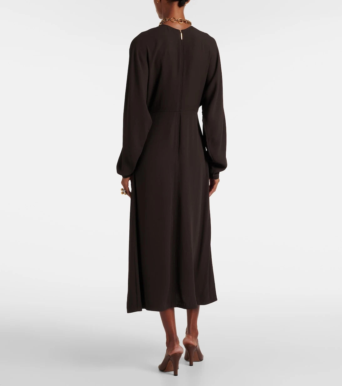 Joseph - Hills cutout crêpe midi dress