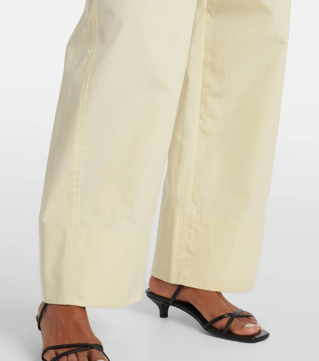 Toteme - Cotton poplin wide-leg pants