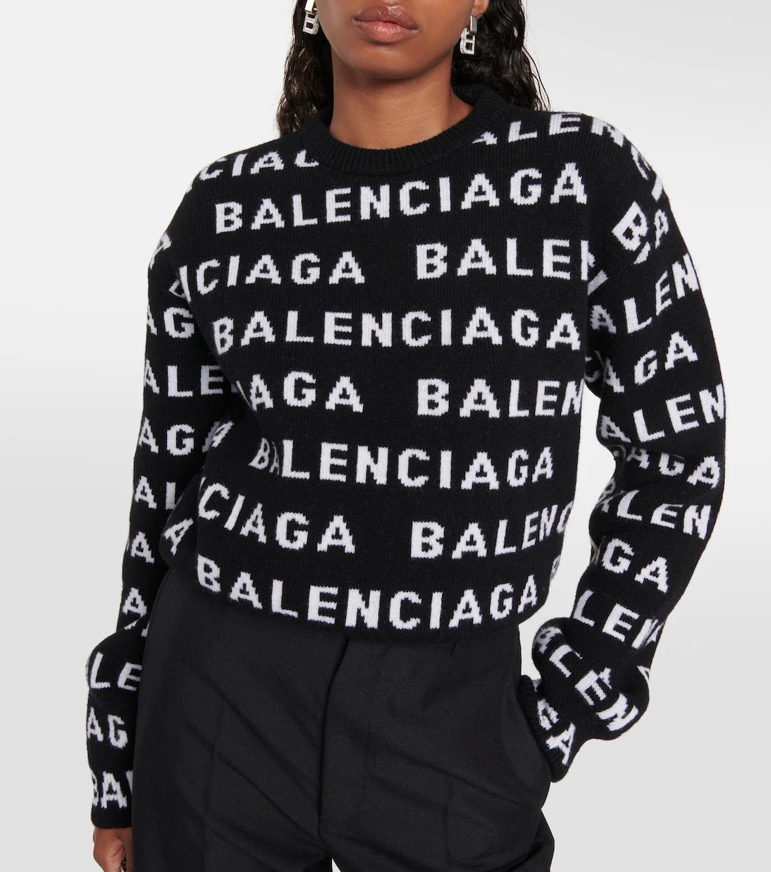 Balenciaga - Logo wool sweater