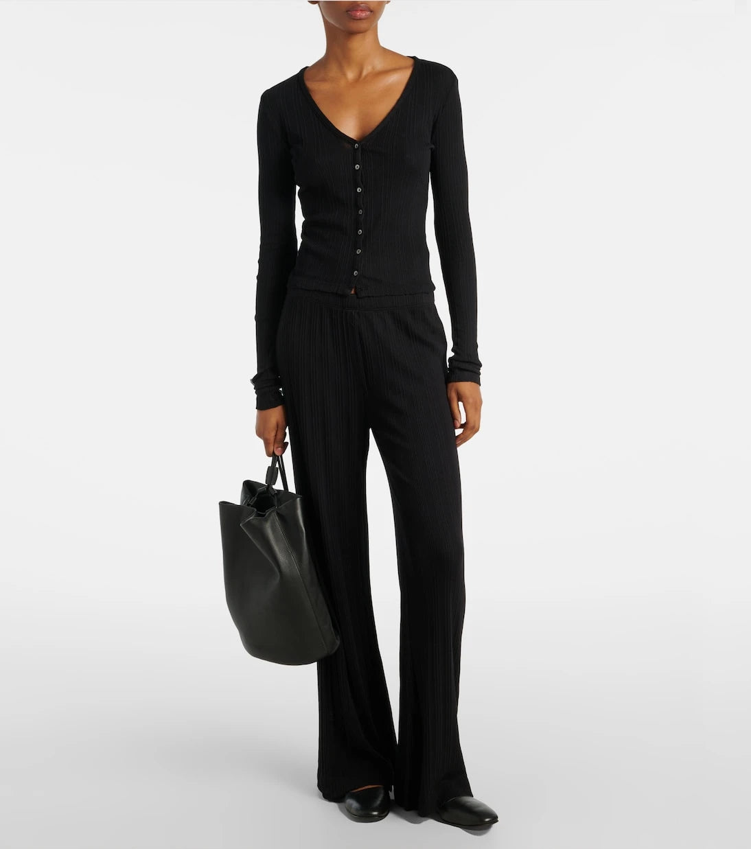 Velvet - Drew cotton-blend pointelle cardigan