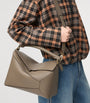 LOEWE Brown Medium Leather Puzzle Edge Top-Handle Bag