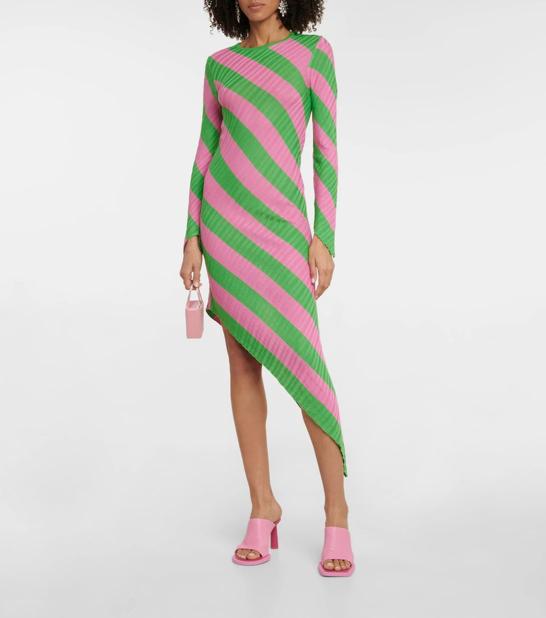 Petar Petrov - Adon silk ribbed-knit midi dress