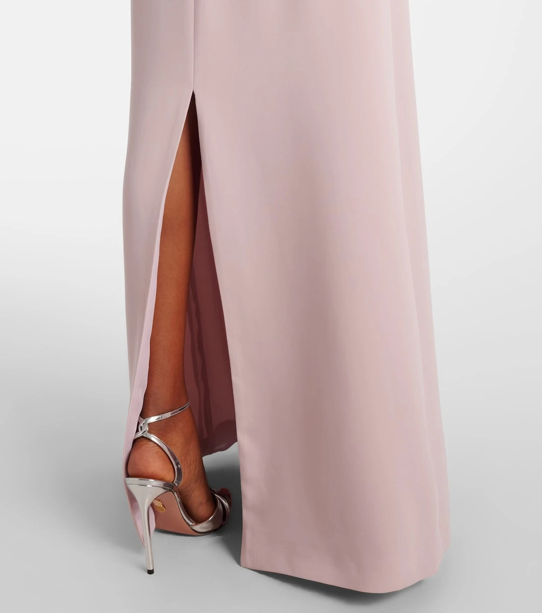Costarellos - Crystal-embellished caped gown