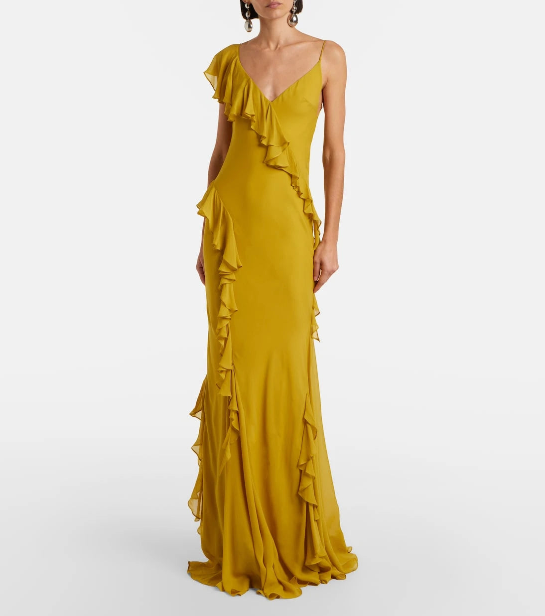 De La Vali - Mayara ruffled georgette gown