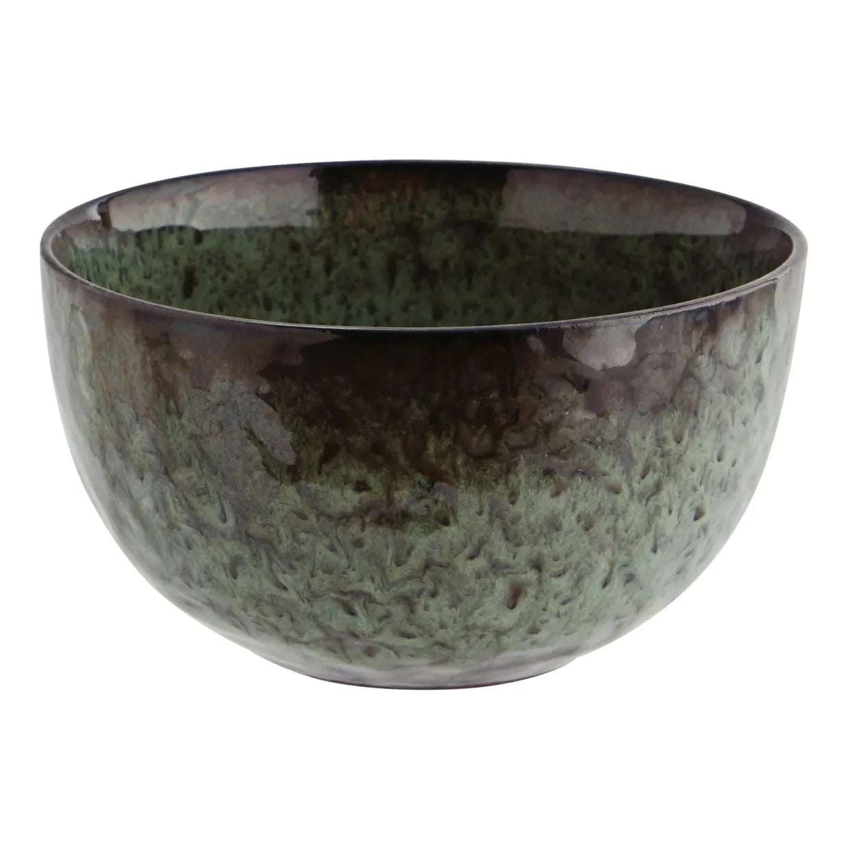 Madam Stoltz - Stoneware Bowl | Dark green