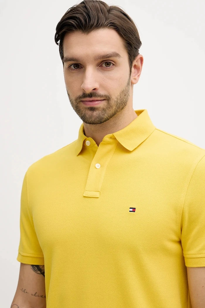 Tommy Hilfiger erkek pamuk elastan polo yaka tişört