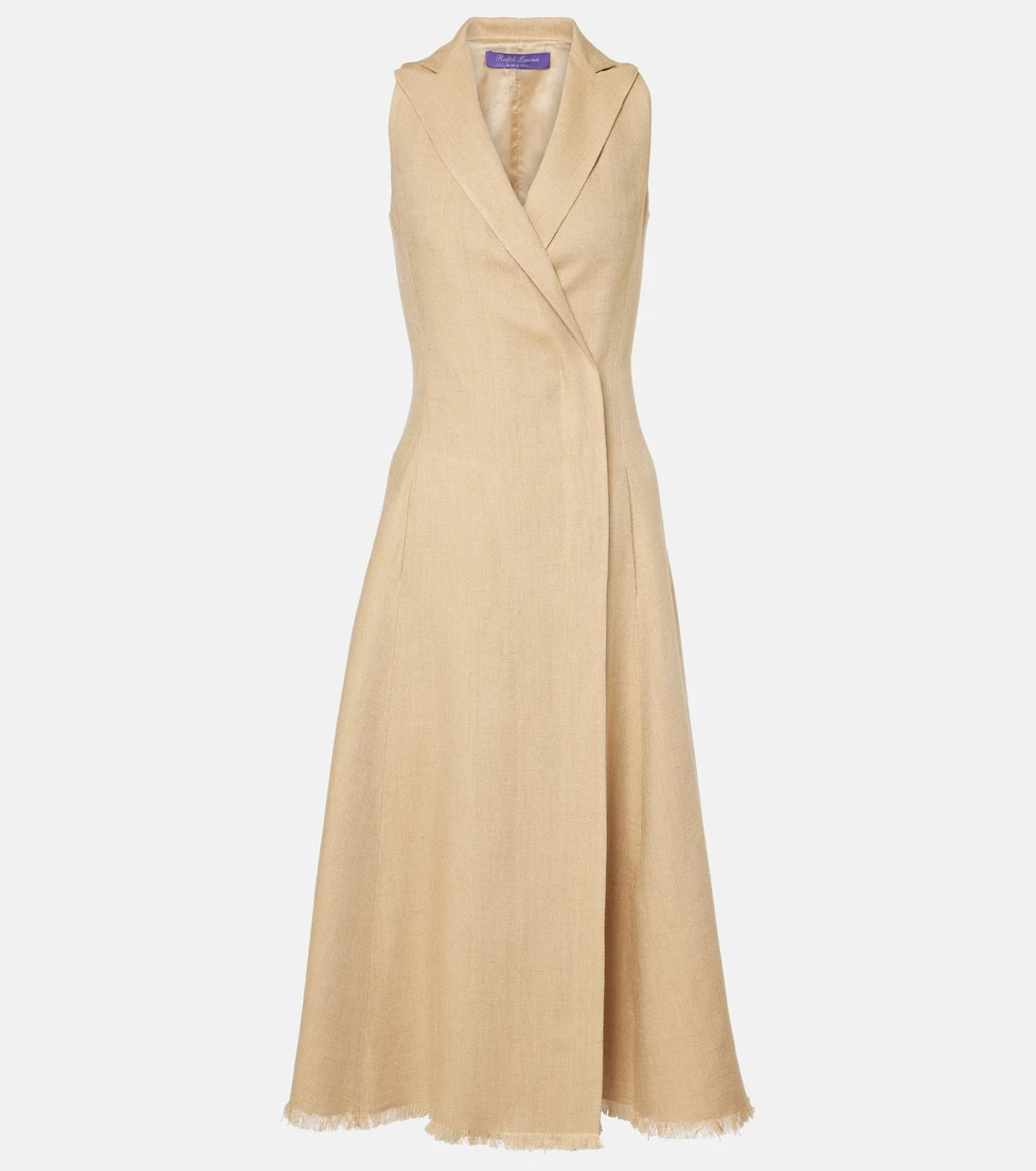 Ralph Lauren Collection - Silk and linen midi dress