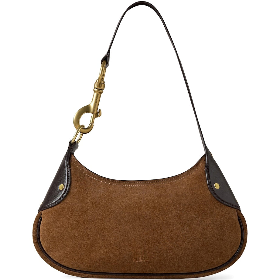 Mulberry Small Suede Hackney Shoulder Bag