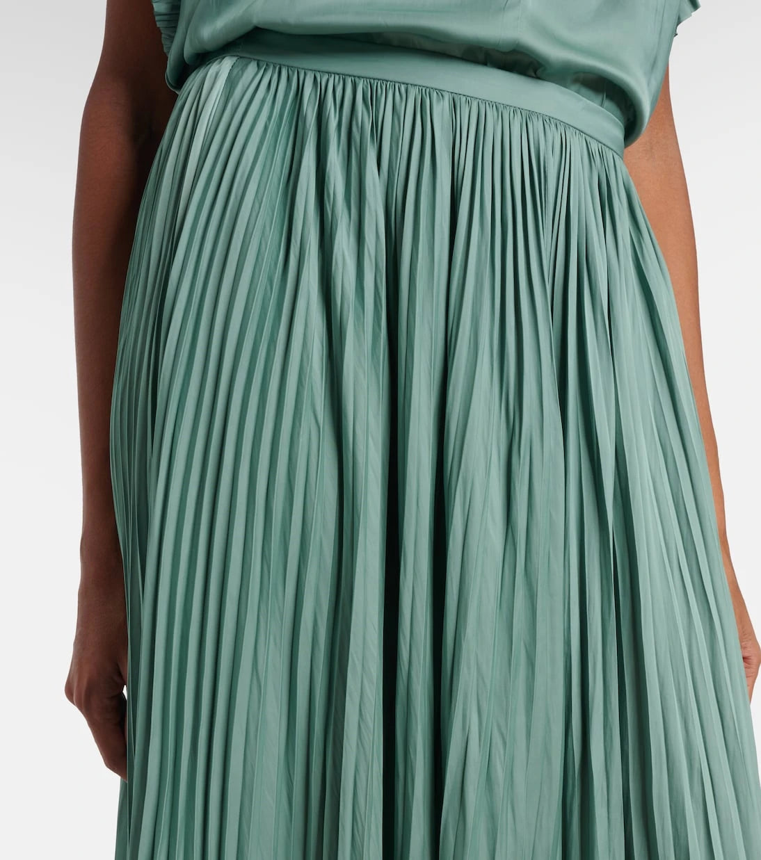Ulla Johnson - Lulu satin plissé maxi skirt