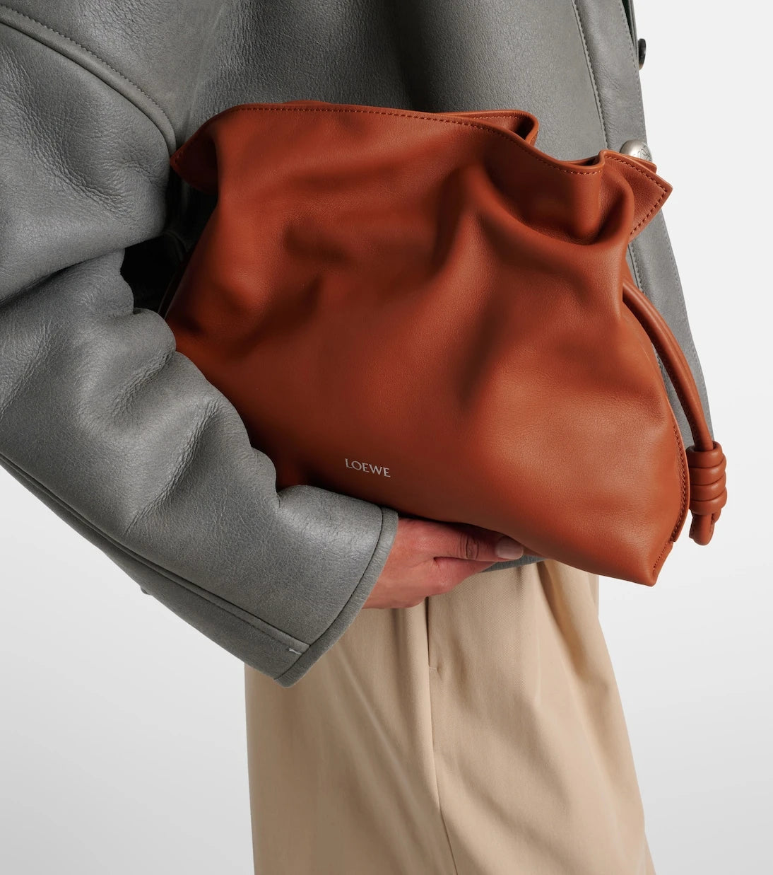 Loewe - Flamenco Medium leather clutch