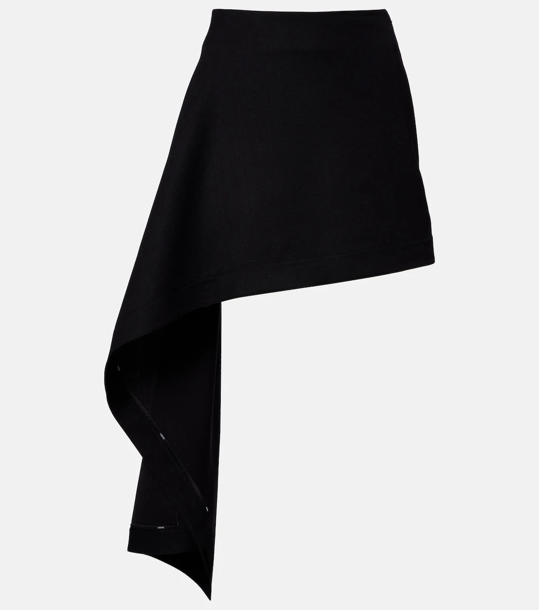 Loewe - Draped wool miniskirt